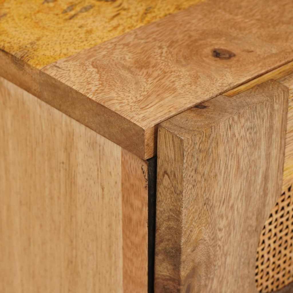 Armadio da Notte con cassetto 2 pcs Naturale 40 x 33 x 46 cm