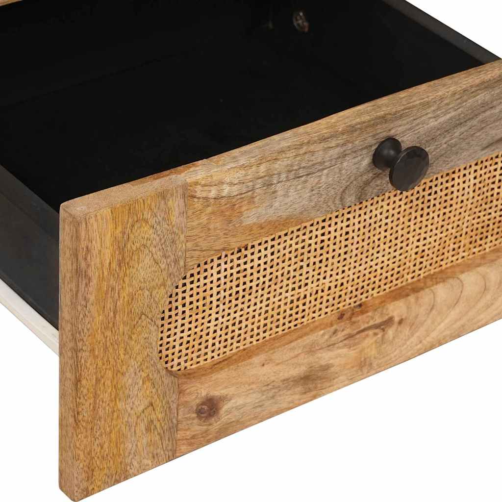 Armadio da Notte con cassetto 2 pcs Naturale 40 x 33 x 46 cm