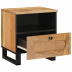 Armadio da Notte con cassetto 2 pcs Naturale 40 x 33 x 46 cm