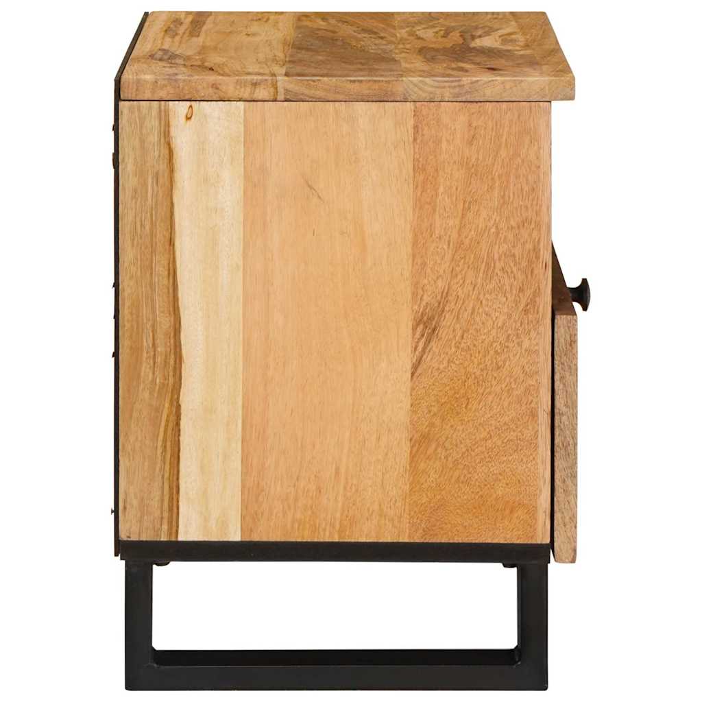 Armadio da Notte con cassetto 2 pcs Naturale 40 x 33 x 46 cm