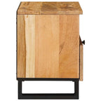Armadio da Notte con cassetto 2 pcs Naturale 40 x 33 x 46 cm