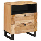 Armadio da Notte con cassetto Naturale 50 x 33 x 62 cm