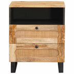 Armadio da Notte con cassetto Naturale 50 x 33 x 62 cm