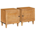 Armadio da Notte 2 pcs Marrone Chiaro 80 x 50 x 40 cm