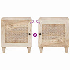 Armadio da Notte Bianco 80 x 50 x 40 cm Legno ingegnerizzato