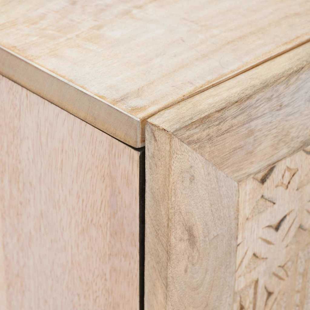 Credenza Bianco 60 x 33 x 75 cm legno massello di mango