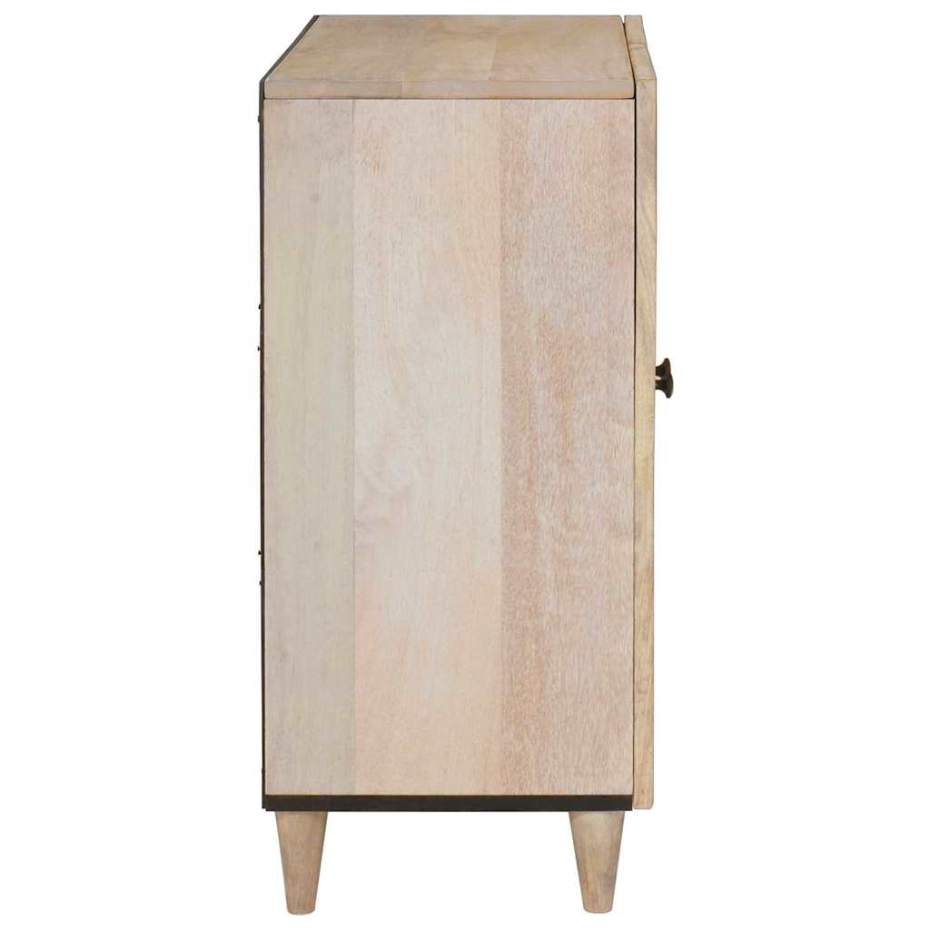 Credenza Bianco 60 x 33 x 75 cm legno massello di mango