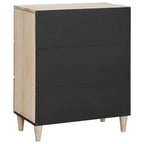 Credenza Bianco 60 x 33 x 75 cm legno massello di mango
