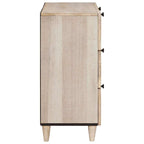 Credenza Bianco 60 x 33 x 75 cm legno massello di mango