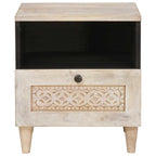 Armadio da Notte 2 pcs Bianco 40 x 33 x 46 cm