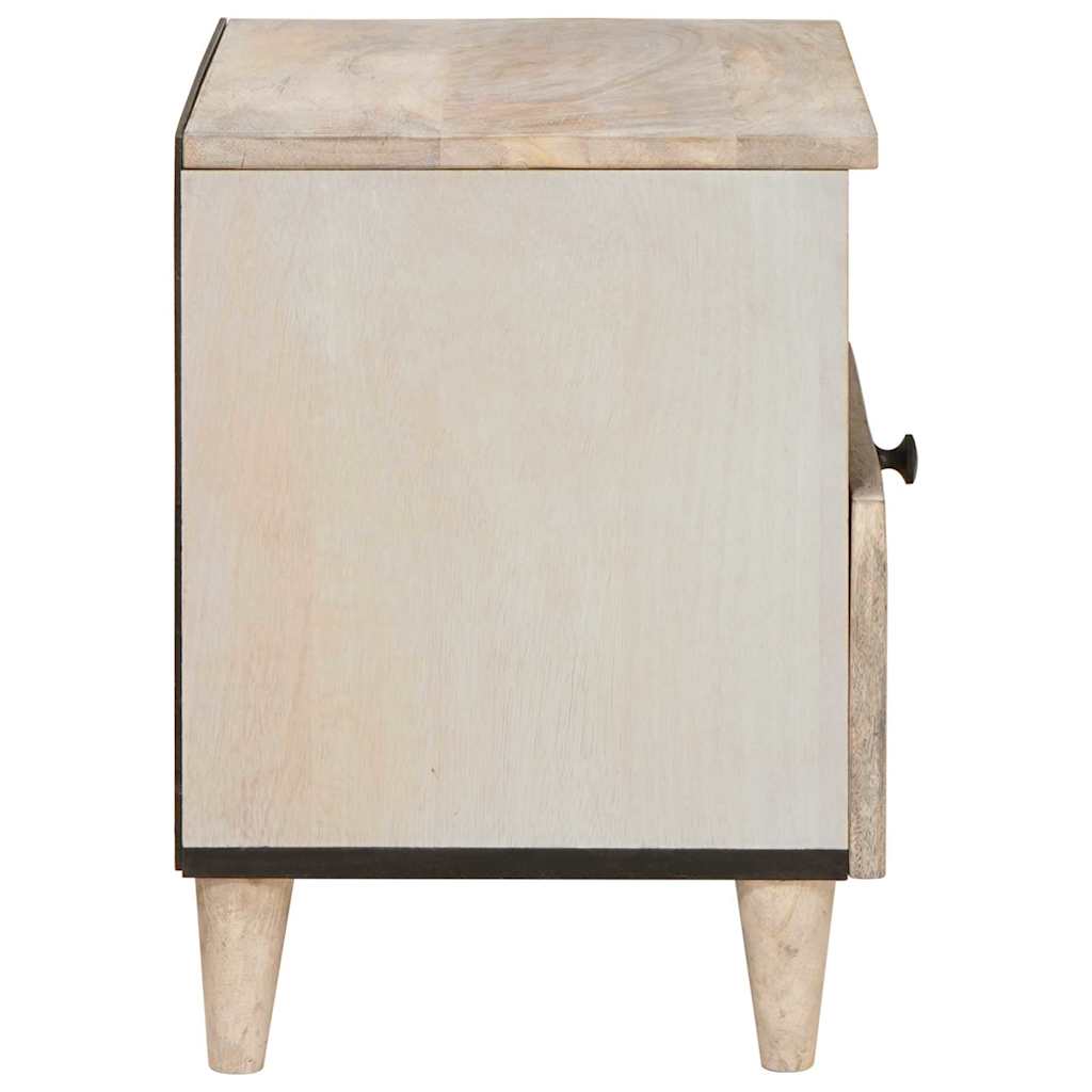Armadio da Notte 2 pcs Bianco 40 x 33 x 46 cm