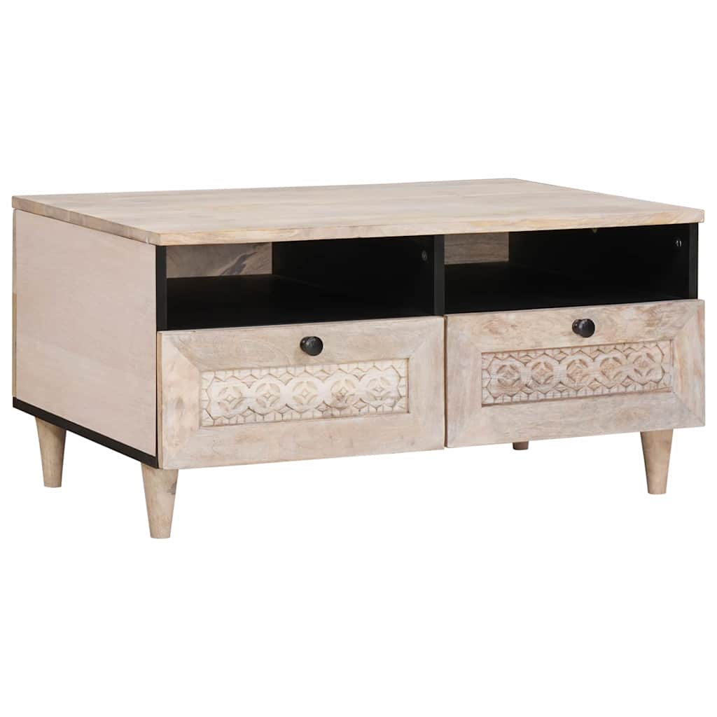 Tavolino da salotto Bianco Sbiancato 80 x 54 x 40 cm
