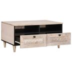 Tavolino da salotto Bianco Sbiancato 80 x 54 x 40 cm
