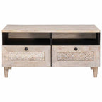 Tavolino da salotto Bianco Sbiancato 80 x 54 x 40 cm