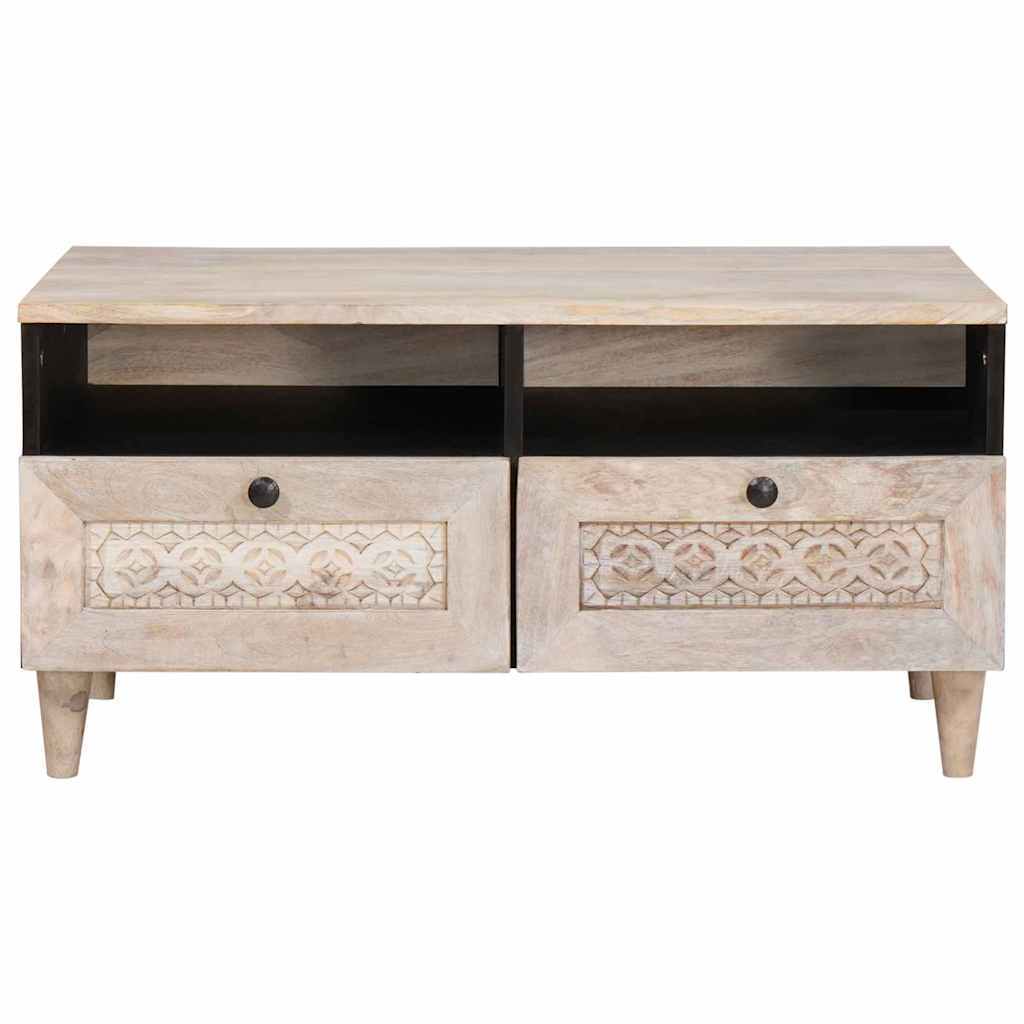 Tavolino da salotto Bianco Sbiancato 80 x 54 x 40 cm