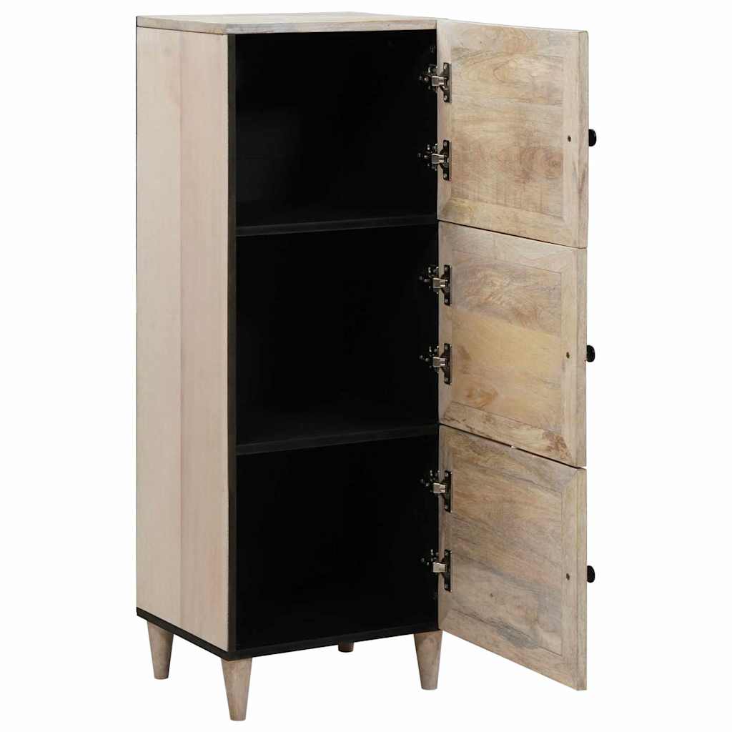 Credenza Bianco 40 x 33 x 110 cm legno massello di mango