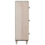 Credenza Bianco 40 x 33 x 110 cm legno massello di mango