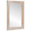 specchio da parete Rettangolare Bianco Sbiancato 70 x 50 cm