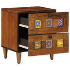Armadio da Notte con cassetto Marrone 40 x 33 x 46 cm