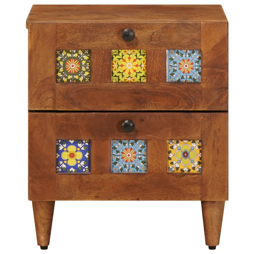 Armadio da Notte con cassetto Marrone 40 x 33 x 46 cm