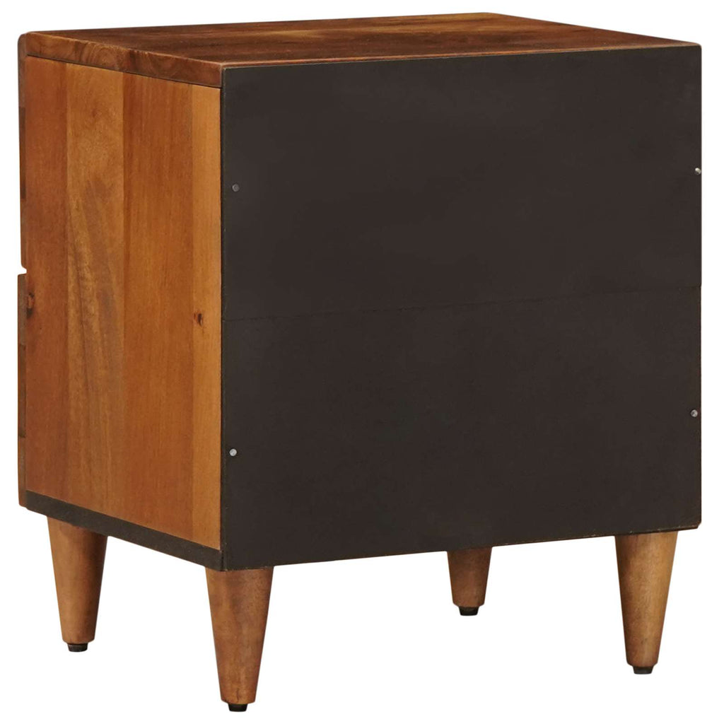 Armadio da Notte con cassetto 2 pcs Marrone 40 x 33 x 46 cm