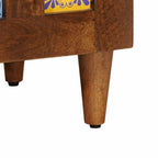 Credenza Noce 60 x 33 x 75 cm Legno di mango massello