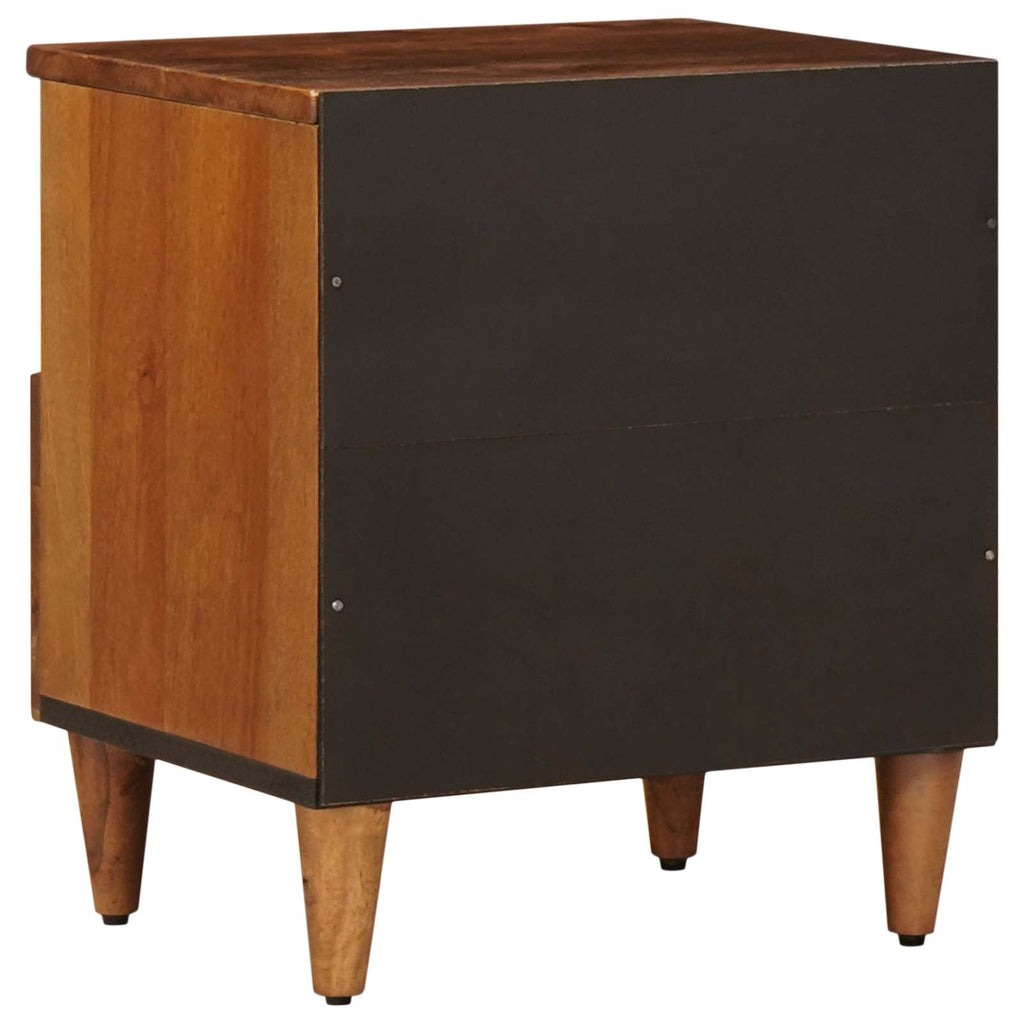 Armadio da Notte con cassetto 2 pcs Marrone 40 x 33 x 46 cm