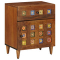 Armadio da Notte con cassetto Marrone 50 x 33 x 60 cm