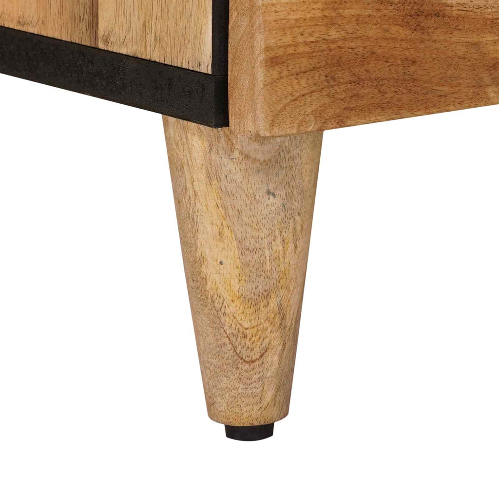 Credenza Naturale 60 x 33 x 75 cm Legno di mango massello