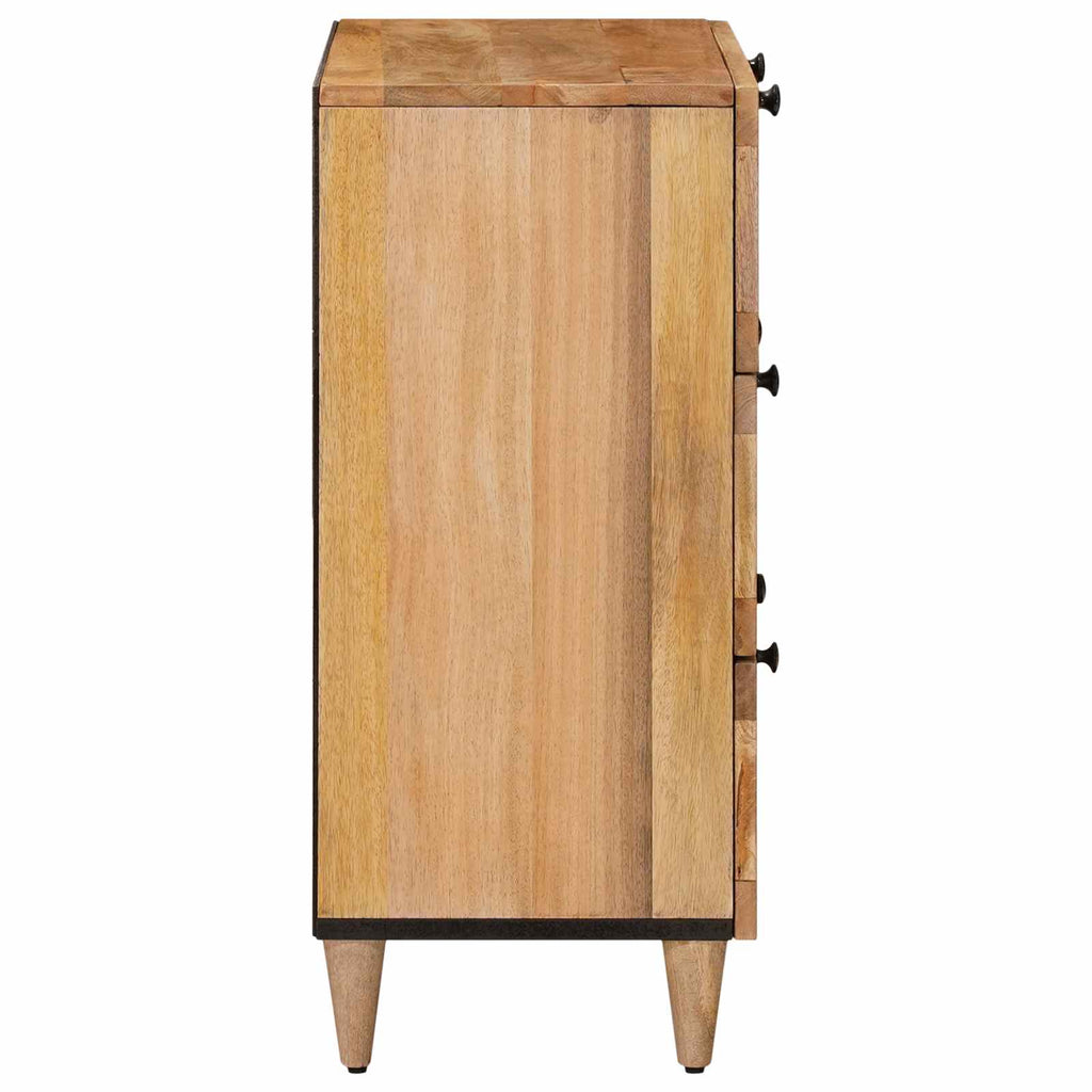 Credenza Naturale 60 x 33 x 75 cm Legno di mango massello