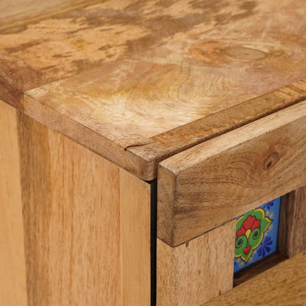 Armadio da Notte con cassetto Naturale 50 x 33 x 60 cm