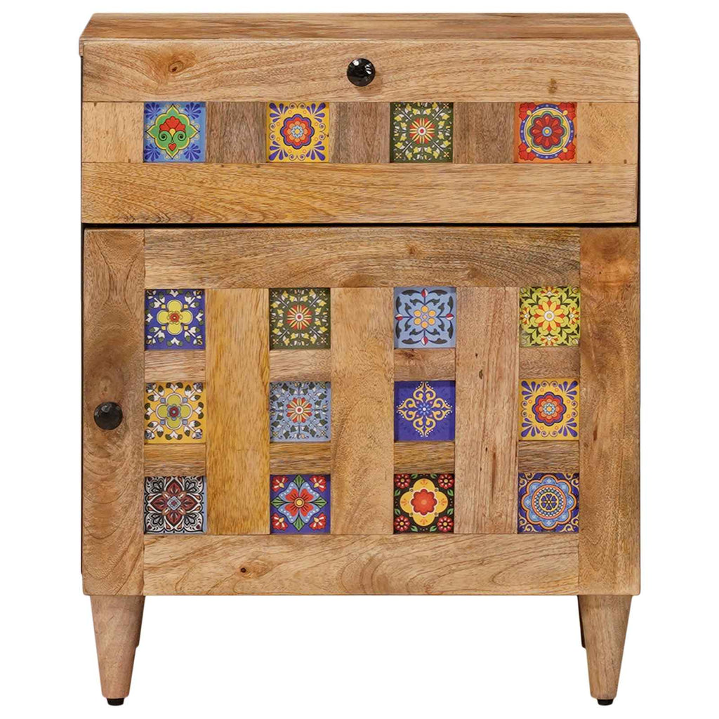 Armadio da Notte con cassetto Naturale 50 x 33 x 60 cm