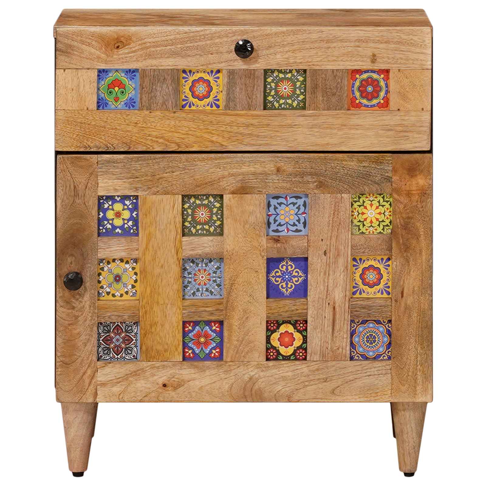 Armadio da Notte con cassetto Naturale 50 x 33 x 60 cm