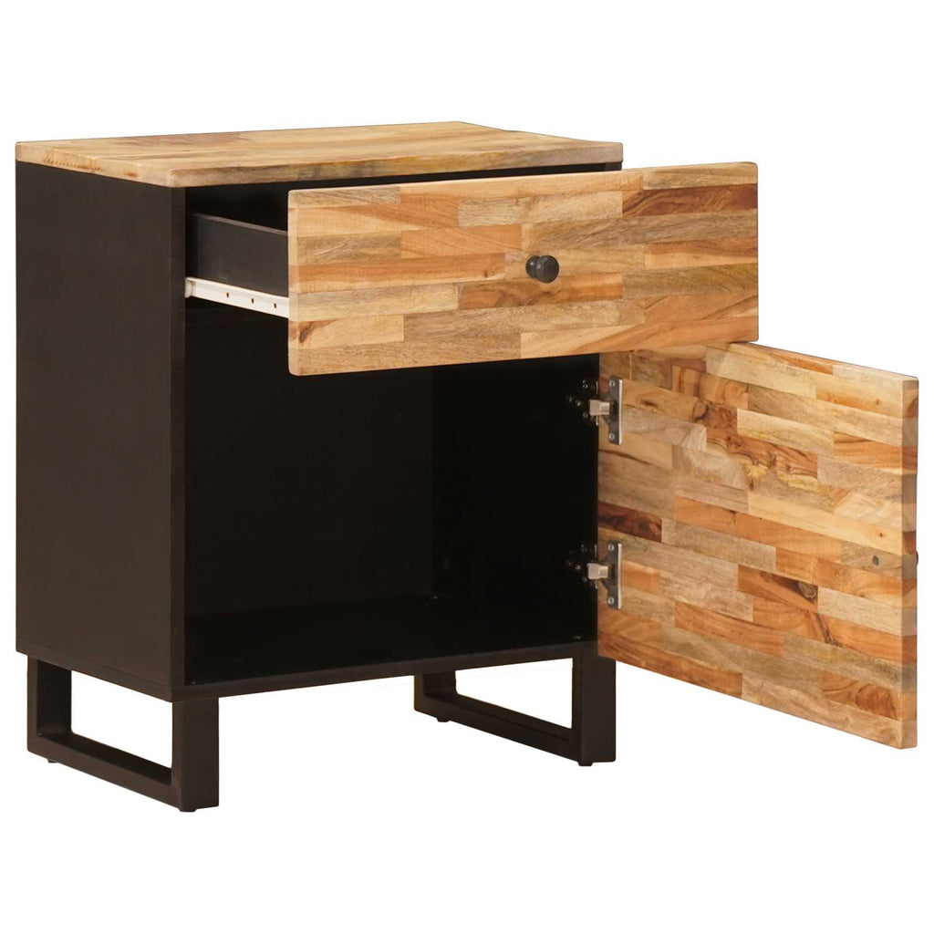Mobiletto da Letto con cassetto Marrone 50 x 33 x 60 cm