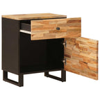 Mobiletto da Letto con cassetto Marrone 50 x 33 x 60 cm