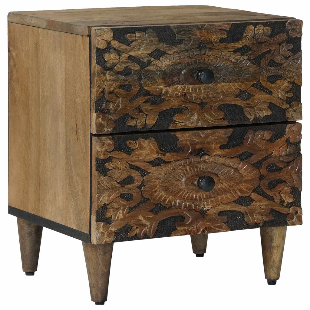Armadio da Notte con cassetto Marrone 40 x 33,5 x 46 cm
