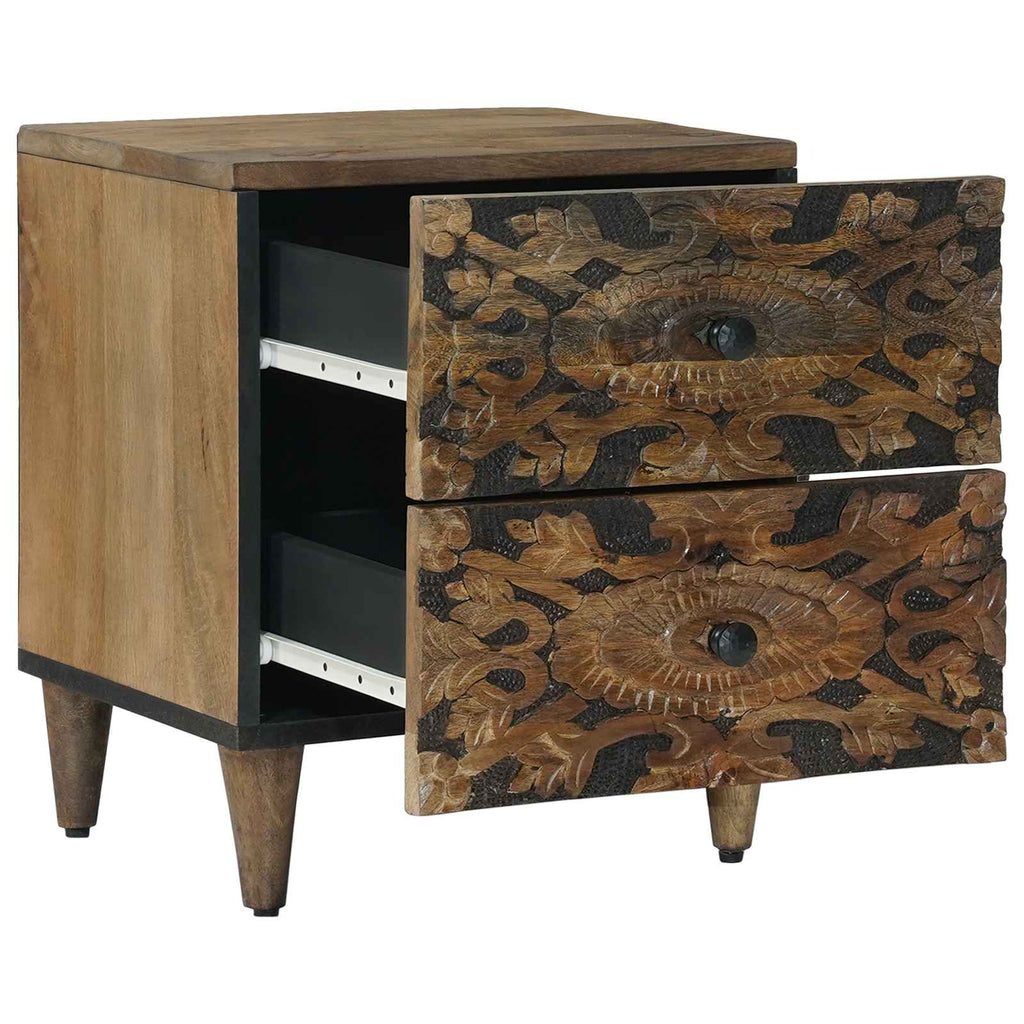 Armadio da Notte con cassetto Marrone 40 x 33,5 x 46 cm