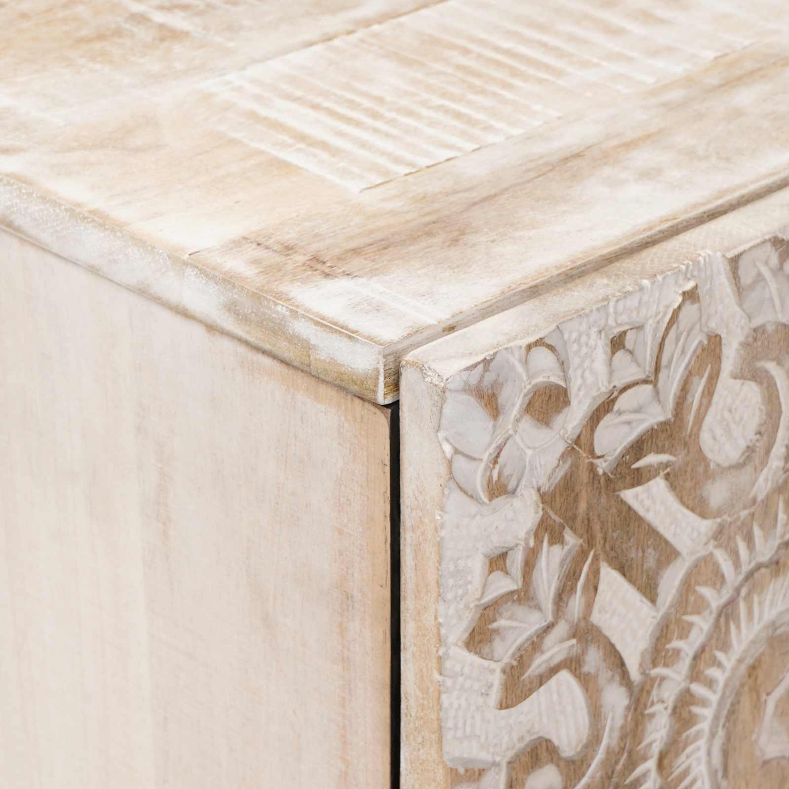 Credenza con Ripostiglio Bianco 60 x 33,5 x 75 cm