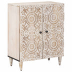 Credenza con Ripostiglio Bianco 60 x 33,5 x 75 cm