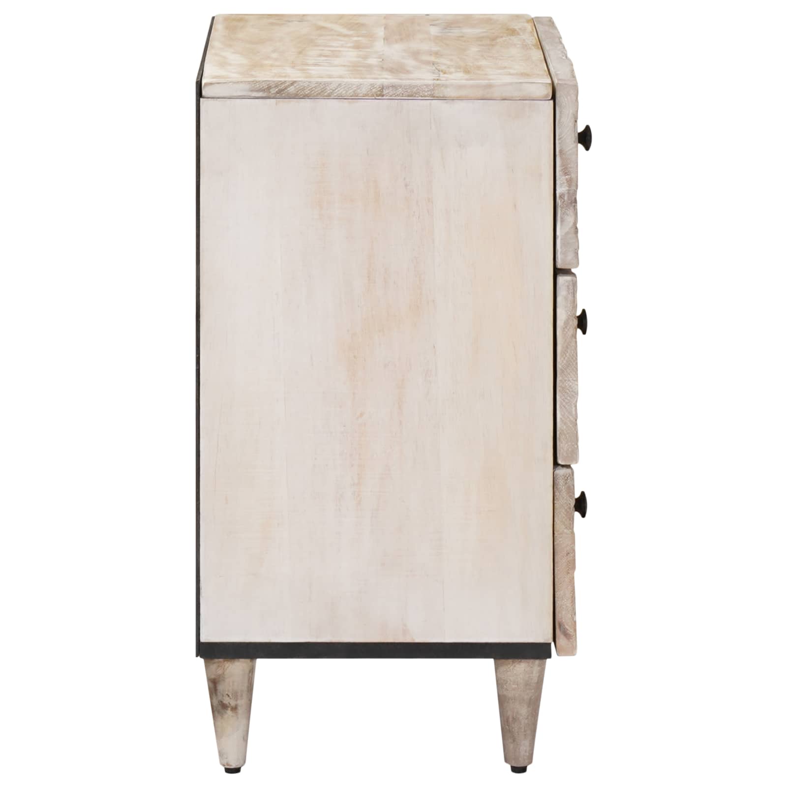 Mobiletto da Letto con cassetto Bianco 50 x 33 x 60 cm