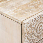 Mobiletto da Letto con cassetto Bianco 50 x 33 x 60 cm