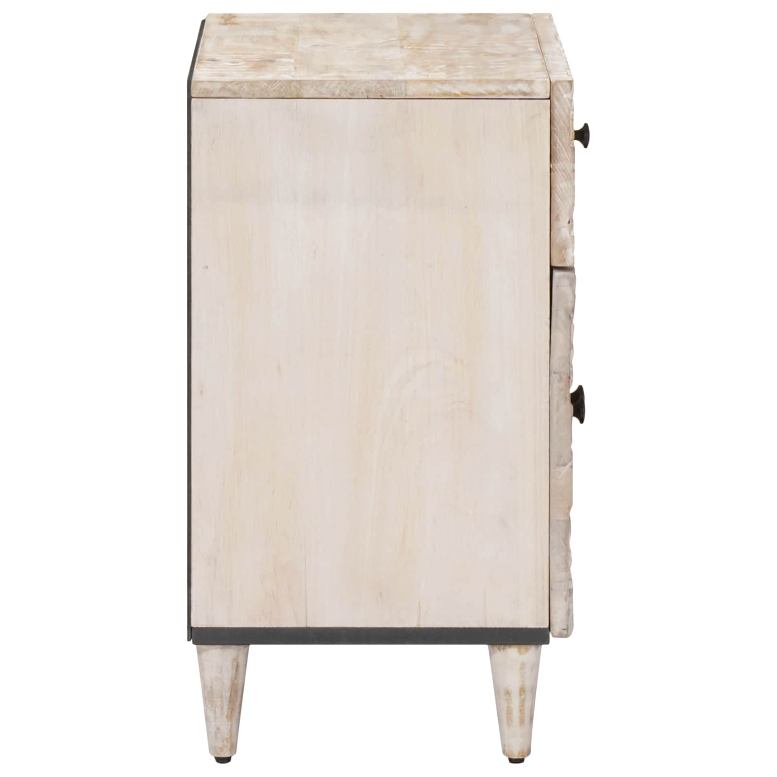 Mobiletto da Letto con cassetto Bianco 50 x 33 x 60 cm