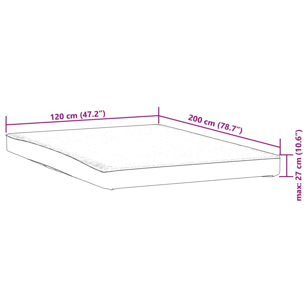 Coprimaterasso Bianco 120x200 cm Impermeabile