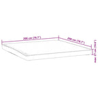 Coprimaterasso Bianco 200x200 cm Impermeabile