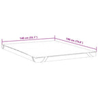 Coprimaterasso Bianco 140x190 cm Impermeabile