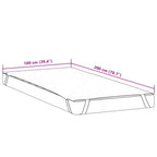 Coprimaterasso Bianco 100x200 cm Impermeabile