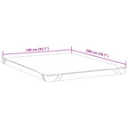 Coprimaterasso Bianco 140x200 cm Impermeabile