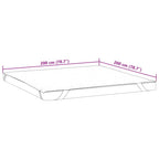 Coprimaterasso Bianco 200x200 cm Impermeabile