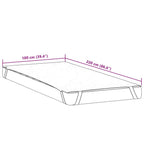 Coprimaterasso Bianco 100x220 cm Impermeabile