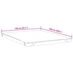 Coprimaterasso Bianco 140x220 cm Impermeabile